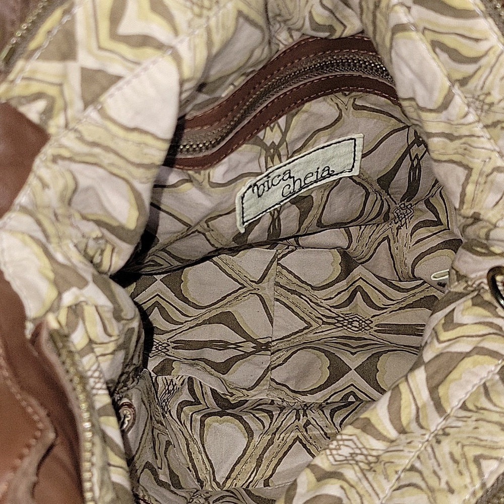 Anthropologie Bica Cheia Brown Leather Tote Bag - Picture 9 of 12